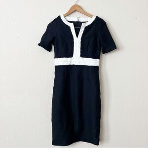 Nue By Shani Black White Sheath Dress Size 4